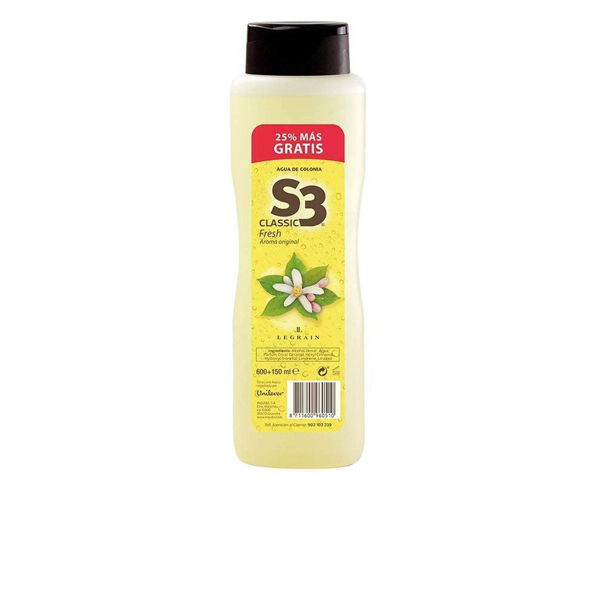 Toaletní voda S3 Classic Fresh EDC 750 ml